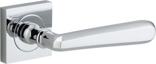 IVER Copenhagen Solid Brass Square Rose Door Handle – Multiple Finishes Available - Entry - Point - 21194 - Iver