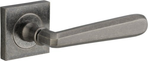 IVER Copenhagen Solid Brass Square Rose Door Handle – Multiple Finishes Available - Entry - Point - 21196 - Iver