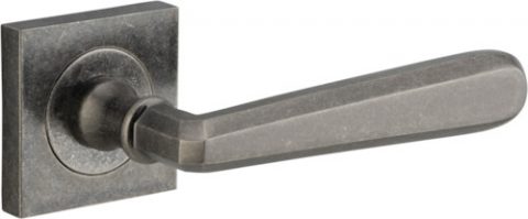 IVER Copenhagen Solid Brass Square Rose Door Handle – Multiple Finishes Available - Entry - Point - 21197 - Iver
