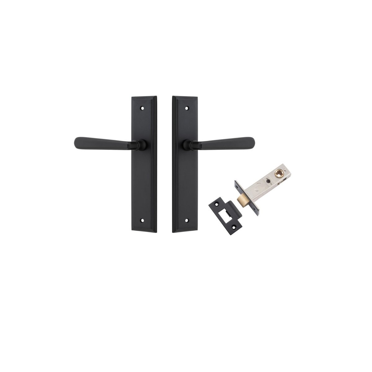 IVER Copenhagen Solid Brass Stepped Door Handle – Multiple Finishes Available - Entry - Point - 12878KPASS60 - Iver