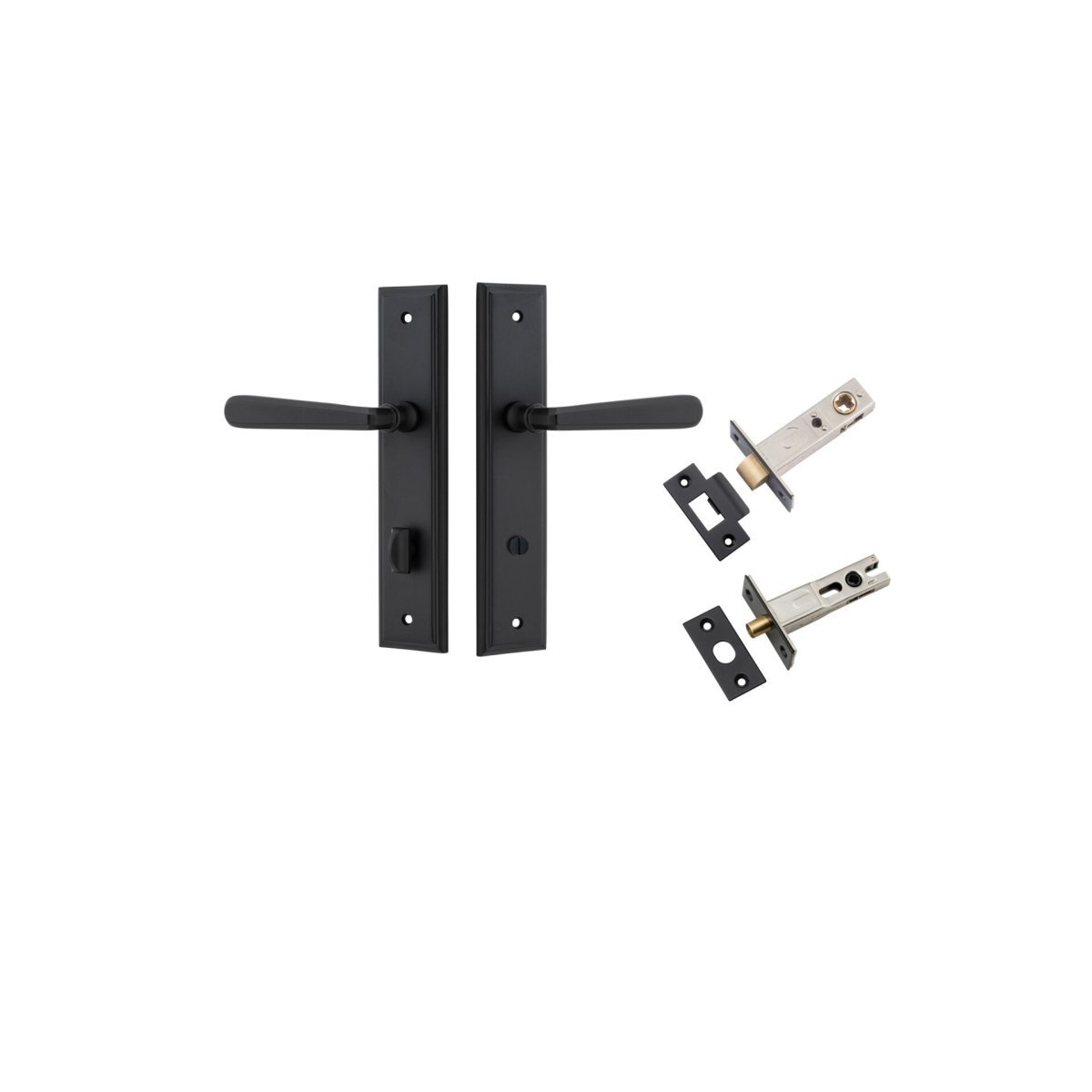 IVER Copenhagen Solid Brass Stepped Door Handle – Multiple Finishes Available - Entry - Point - 12878KPRIV60 - Iver