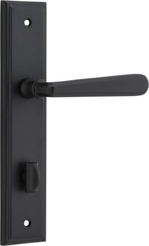 IVER Copenhagen Solid Brass Stepped Door Handle – Multiple Finishes Available - Entry - Point - 12878P85 - Iver