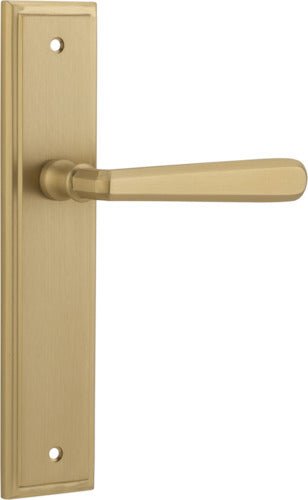IVER Copenhagen Solid Brass Stepped Door Handle – Multiple Finishes Available - Entry - Point - 15378KPASS60 - Iver