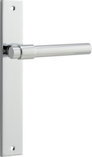 IVER Helsinki Solid Brass Rectangular Backplate Door Handle – Multiple Finishes Available - Entry - Point - 11896 - Iver