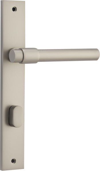 IVER Helsinki Solid Brass Rectangular Backplate Door Handle – Multiple Finishes Available - Entry - Point - 14896P85 - Iver