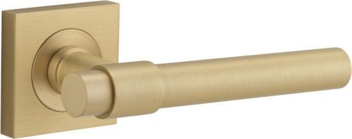 IVER Helsinki Solid Brass Square Rose Door Handle – Multiple Finishes Available - Entry - Point - 21206 - Iver