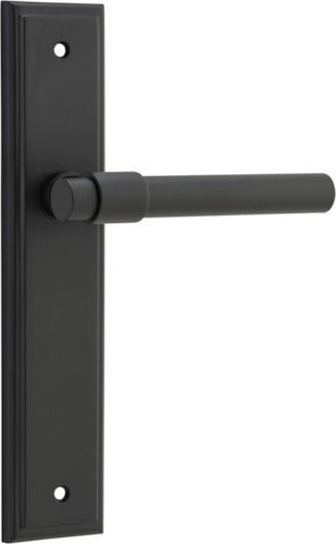 IVER Helsinki Solid Brass Stepped Backplate Door Handle – Multiple Finishes Available - Entry - Point - 12902 - Iver