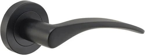IVER Oxford Solid Brass Round Rose Door Handle – Multiple Finishes Available - Entry - Point - 9223 - Iver