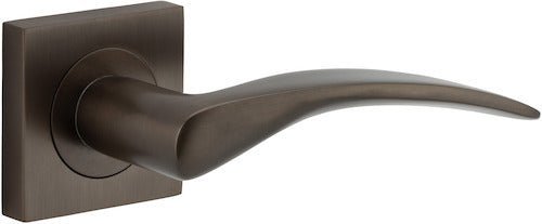 IVER Oxford Solid Brass Square Rose Door Handle – Multiple Finishes Available - Entry - Point - 0281 - Iver