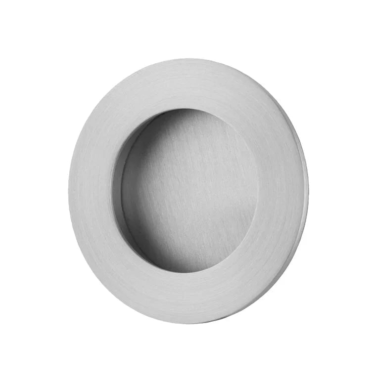 IVER Round Brass Sliding Flush Pull - Multiple Finishes Available - Entry - Point - 21794 - Iver