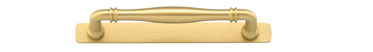 IVER Sarlat Cabinet Pull with Backplate – Multiple Finishes Available - Entry - Point - 17105B - Iver