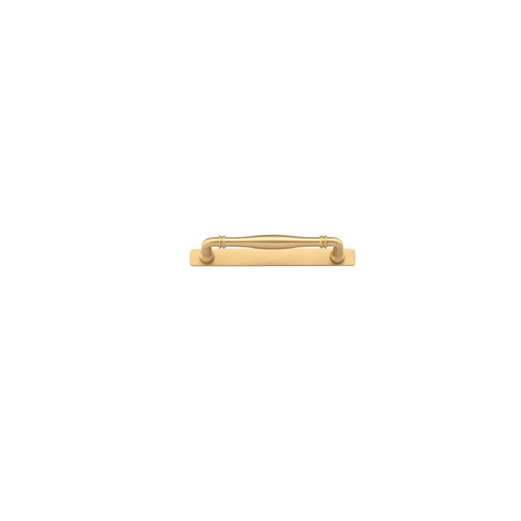 IVER Sarlat Cabinet Pull with Backplate – Multiple Finishes Available - Entry - Point - 21076B - Iver