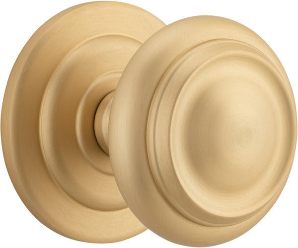 IVER Sarlat Solid Brass Centre Door Knob – Multiple Finishes Available - Entry - Point - 4502 - Iver
