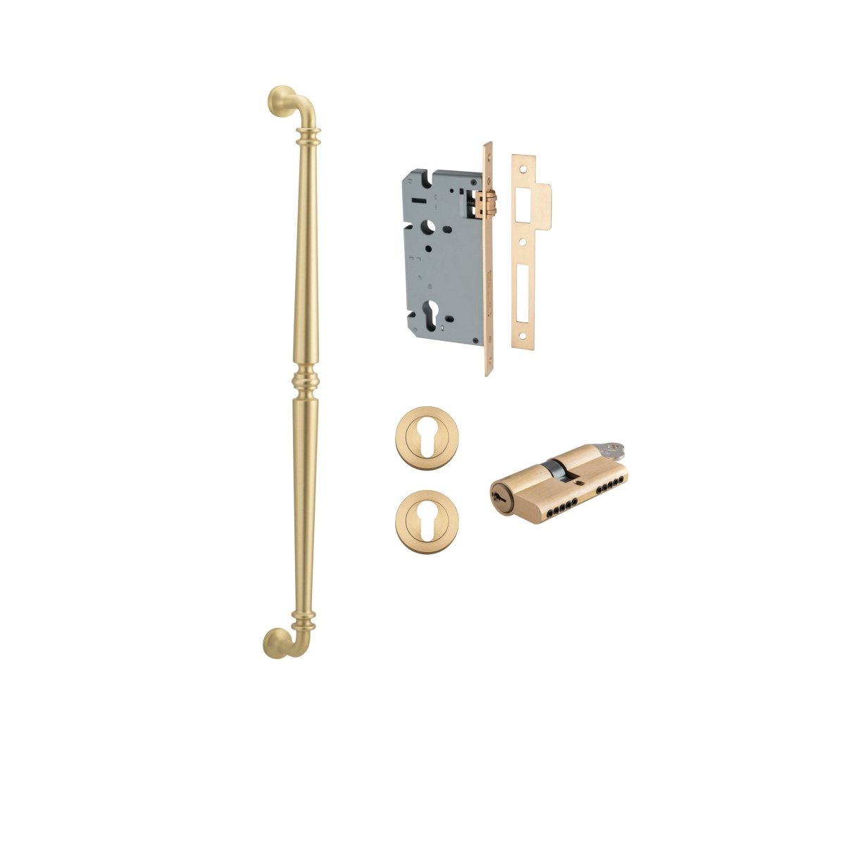 IVER Sarlat Solid Brass Pull Handles – Multiple Finishes Available - Entry - Point - 17102KENTR60KK - Iver