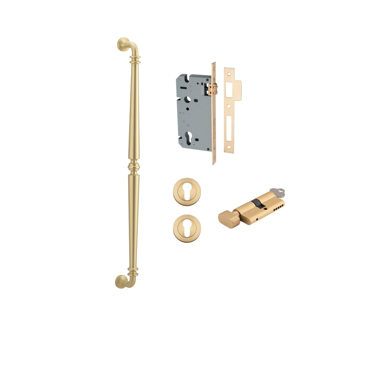 IVER Sarlat Solid Brass Pull Handles – Multiple Finishes Available - Entry - Point - 17102KENTR60KT - Iver