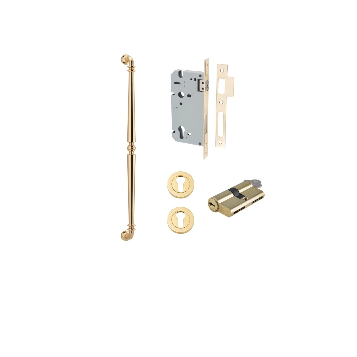 IVER Sarlat Solid Brass Pull Handles – Multiple Finishes Available - Entry - Point - 20050KENTR60KK - Iver