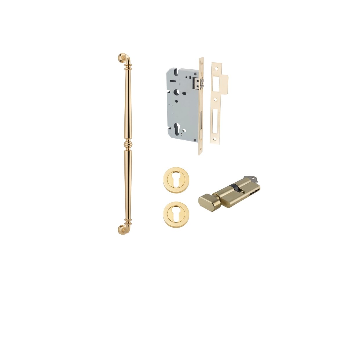 IVER Sarlat Solid Brass Pull Handles – Multiple Finishes Available - Entry - Point - 20050KENTR60KT - Iver