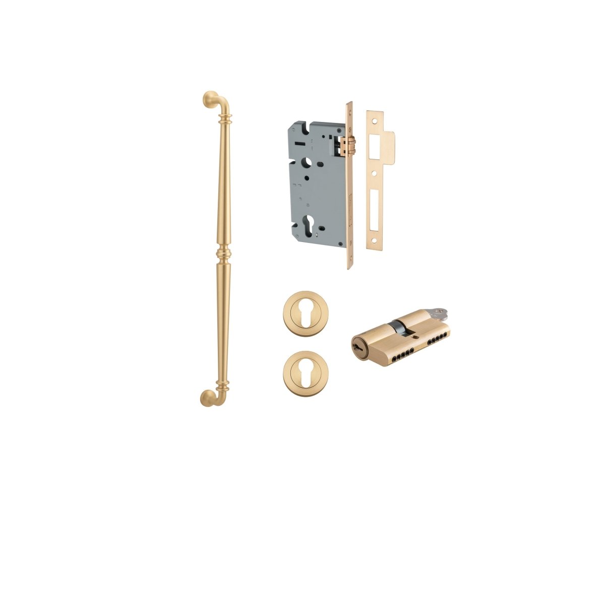 IVER Sarlat Solid Brass Pull Handles – Multiple Finishes Available - Entry - Point - 20059KENTR60KK - Iver
