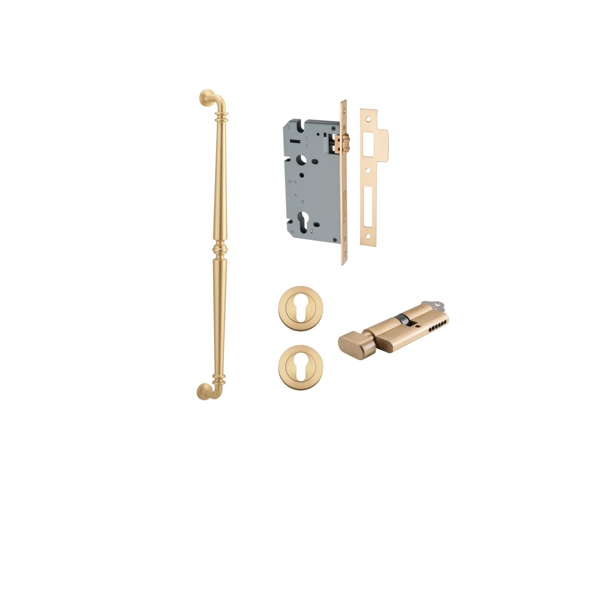 IVER Sarlat Solid Brass Pull Handles – Multiple Finishes Available - Entry - Point - 20059KENTR60KT - Iver
