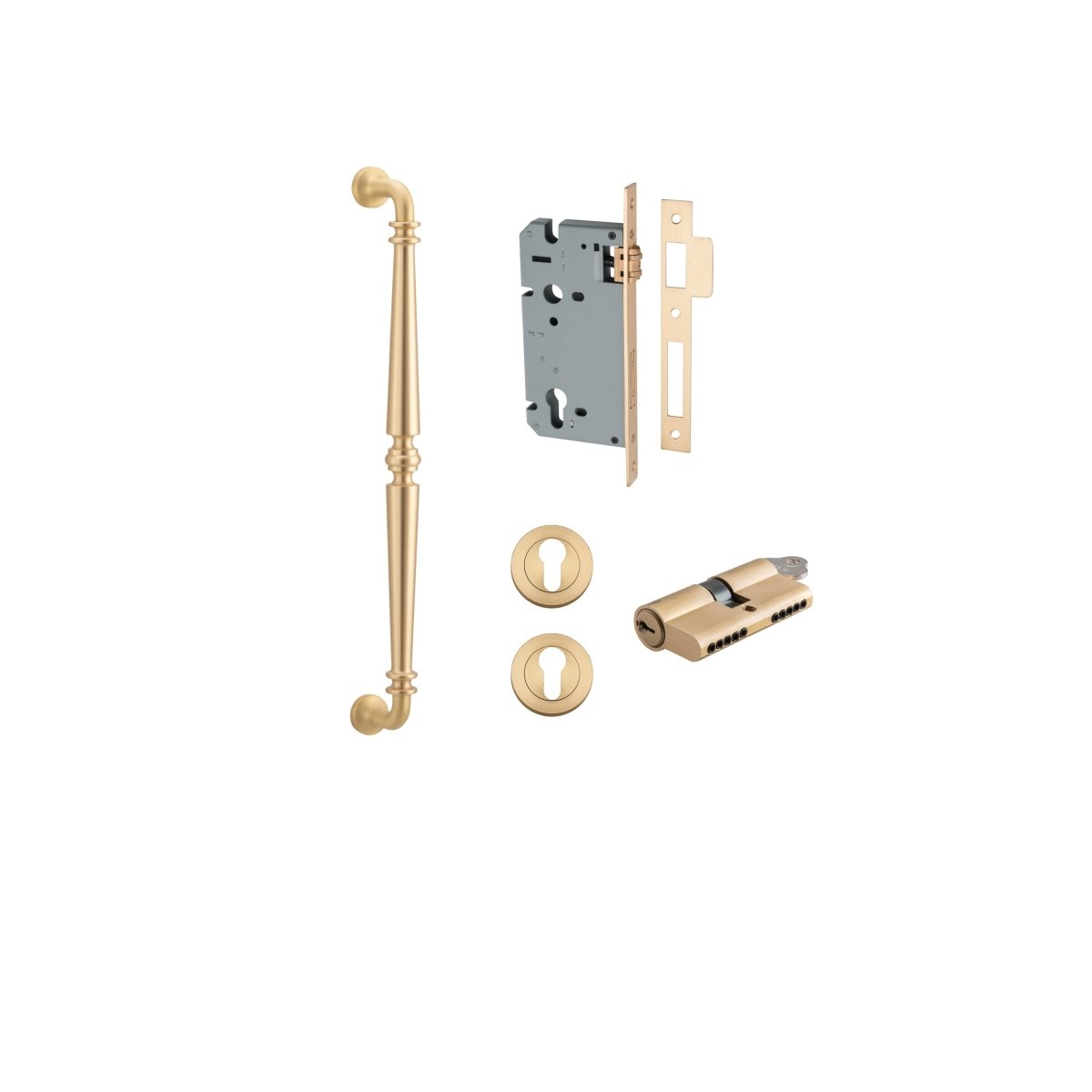 IVER Sarlat Solid Brass Pull Handles – Multiple Finishes Available - Entry - Point - 9363KENTR60KK - Iver