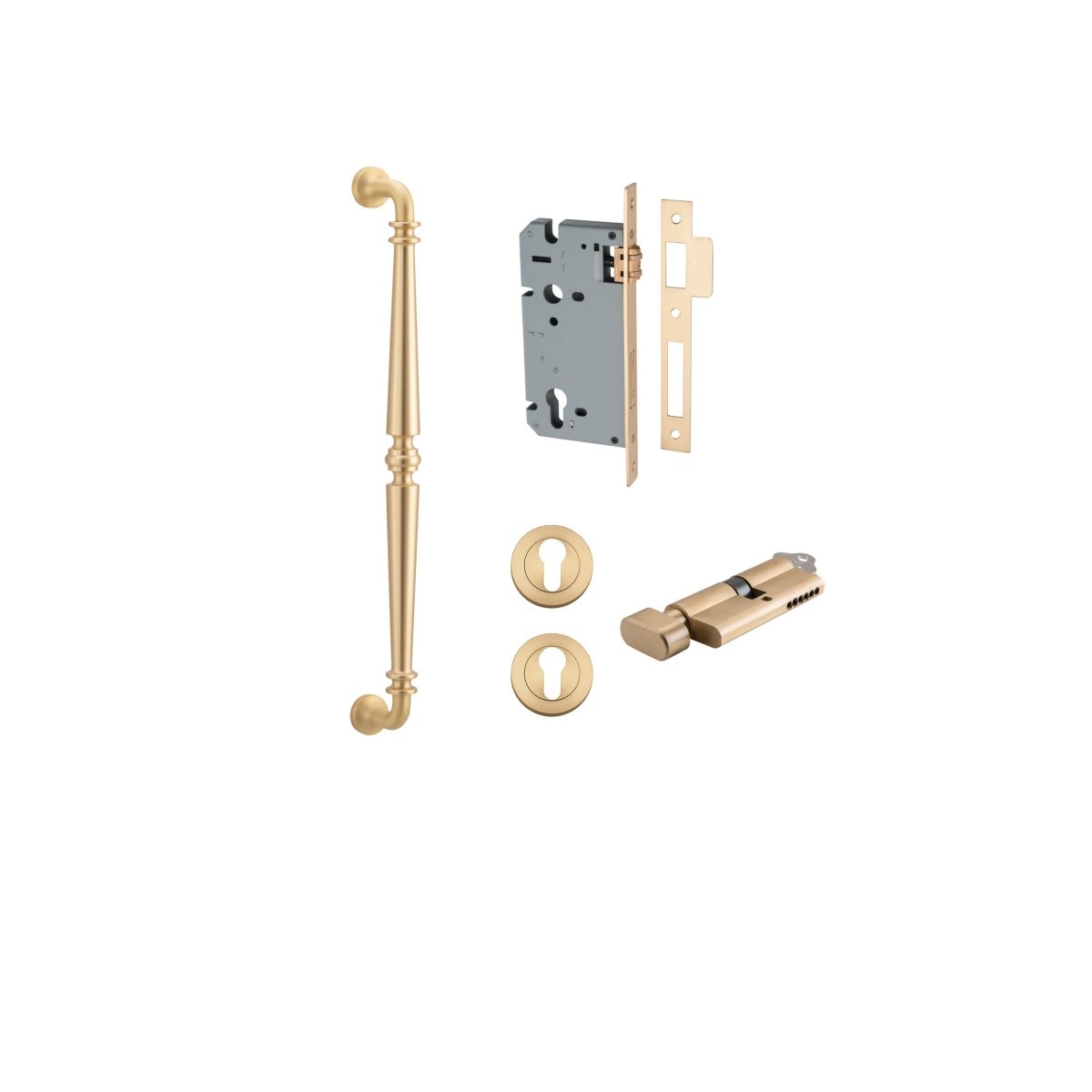 IVER Sarlat Solid Brass Pull Handles – Multiple Finishes Available - Entry - Point - 9363KENTR60KT - Iver