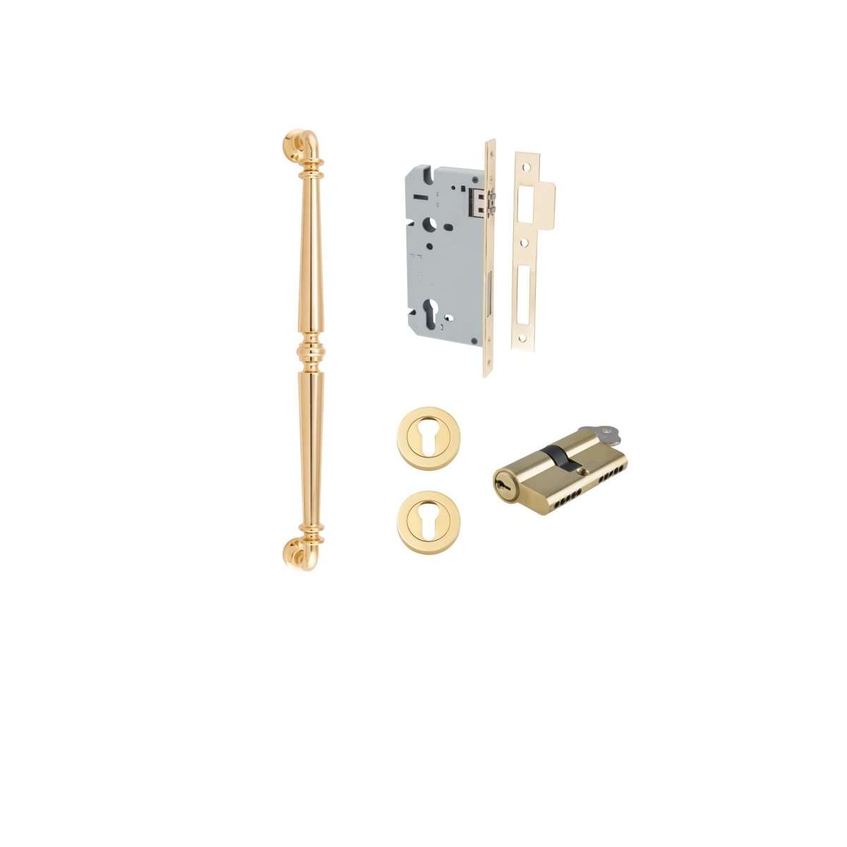 IVER Sarlat Solid Brass Pull Handles – Multiple Finishes Available - Entry - Point - 9380KENTR60KK - Iver