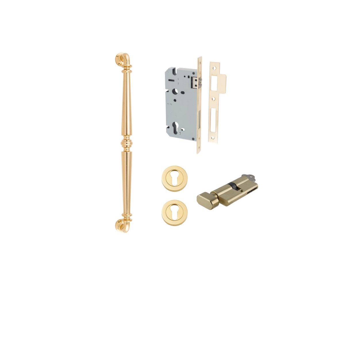 IVER Sarlat Solid Brass Pull Handles – Multiple Finishes Available - Entry - Point - 9380KENTR60KT - Iver