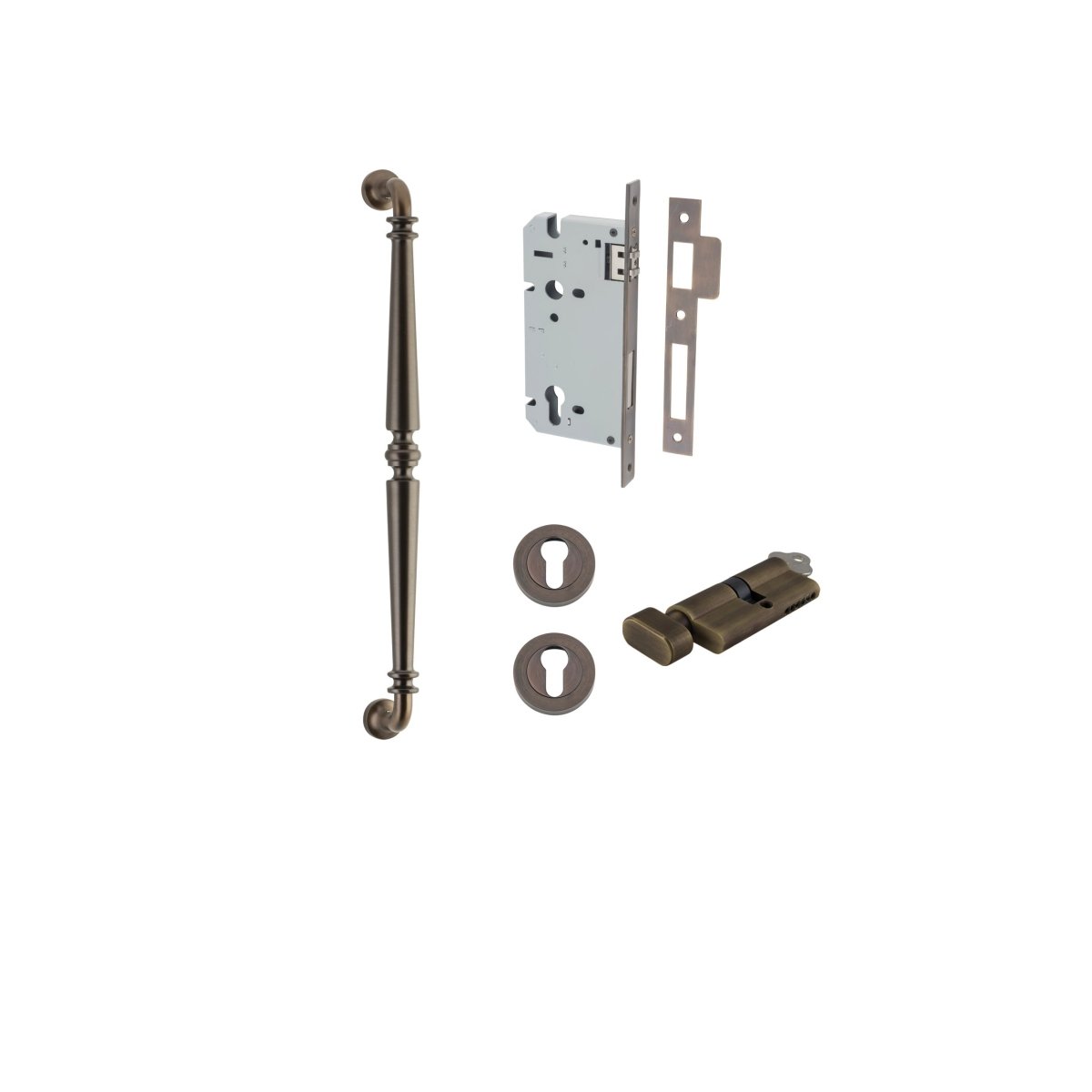 IVER Sarlat Solid Brass Pull Handles – Multiple Finishes Available - Entry - Point - 9381KENTR60KT - Iver