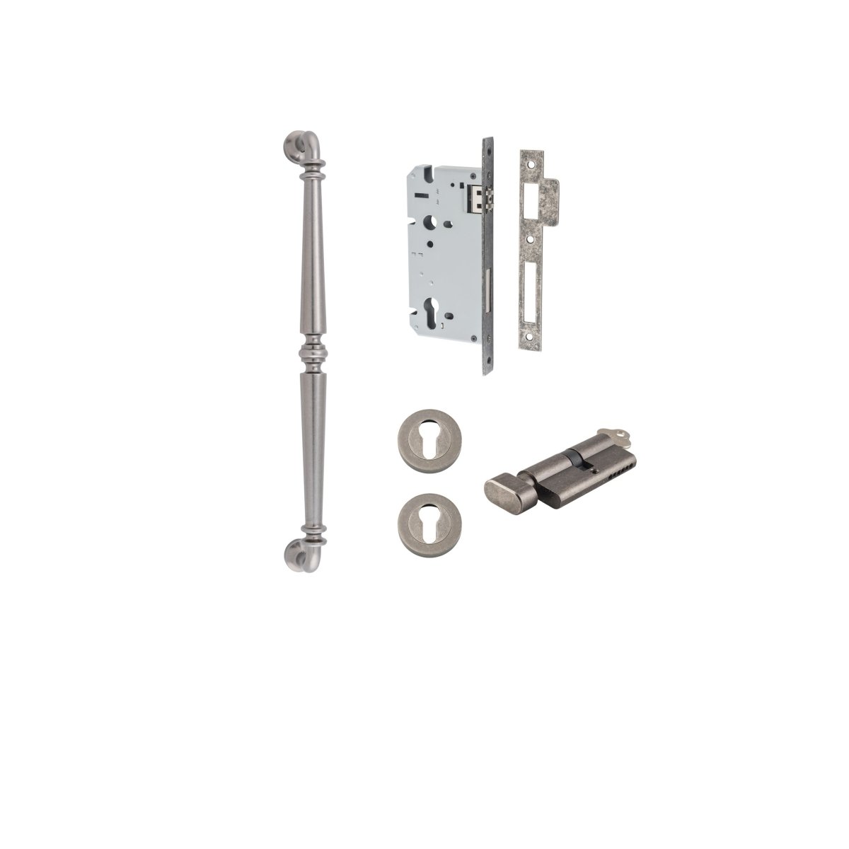 IVER Sarlat Solid Brass Pull Handles – Multiple Finishes Available - Entry - Point - 9385KENTR60KK - Iver