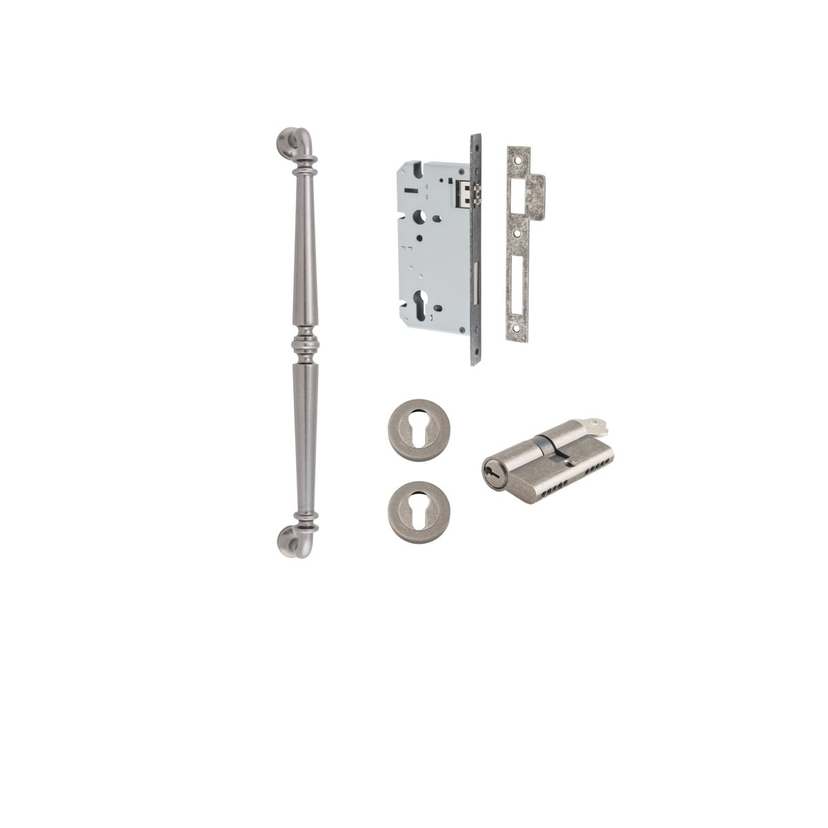 IVER Sarlat Solid Brass Pull Handles – Multiple Finishes Available - Entry - Point - 9387KENTR60KK - Iver