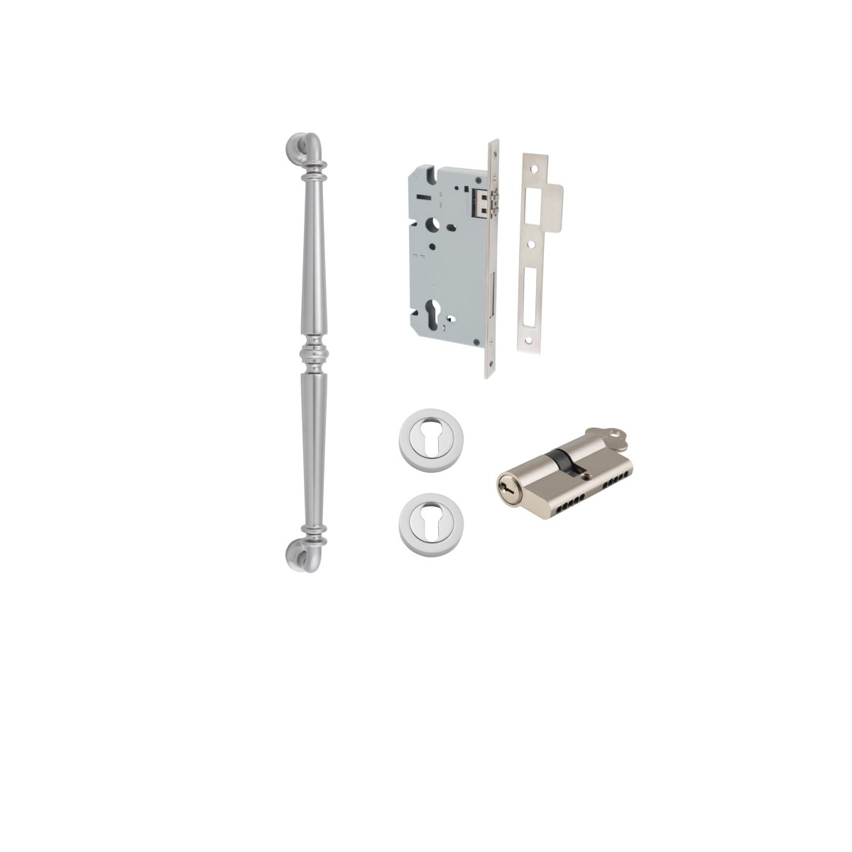 IVER Sarlat Solid Brass Pull Handles – Multiple Finishes Available - Entry - Point - 9389KENTR60KK - Iver