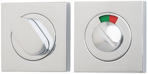 IVER Square Privacy Turn with Indicator - Multiple Finishes Available - Entry - Point - 20114 - Iver