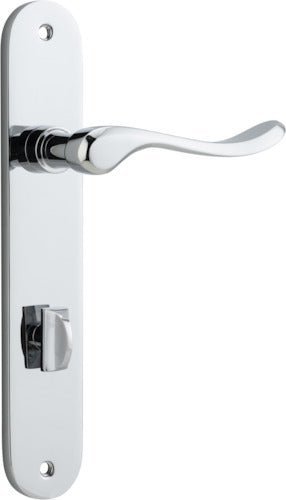 IVER Stirling Solid Brass Oval Plate Door Handle – Multiple Finishes Available - Entry - Point - 11924P85 - Iver