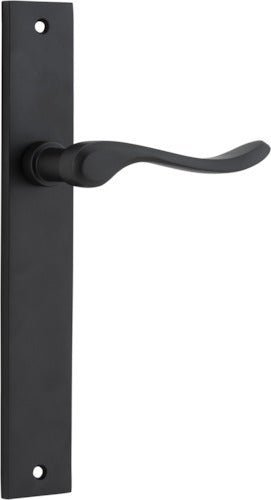 IVER Stirling Solid Brass Rectangular Plate Door Handle – Multiple Finishes Available - Entry - Point - 12920 - Iver
