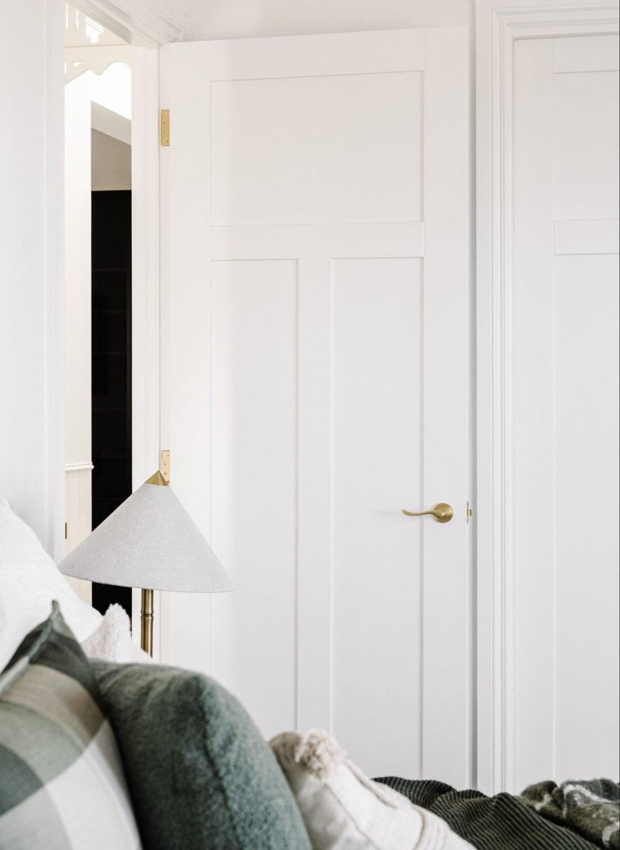IVER Stirling Solid Brass Round Rose Door Handle – Multiple Finishes Available - Entry - Point - 20791 - Iver