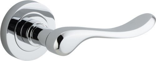 IVER Stirling Solid Brass Round Rose Door Handle – Multiple Finishes Available - Entry - Point - 20794 - Iver