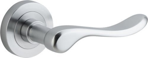 IVER Stirling Solid Brass Round Rose Door Handle – Multiple Finishes Available - Entry - Point - 20795 - Iver