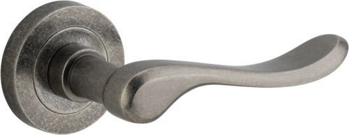 IVER Stirling Solid Brass Round Rose Door Handle – Multiple Finishes Available - Entry - Point - 20797 - Iver