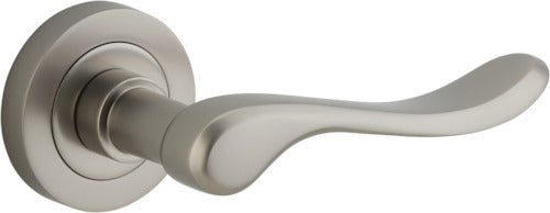 IVER Stirling Solid Brass Round Rose Door Handle – Multiple Finishes Available - Entry - Point - 20799 - Iver