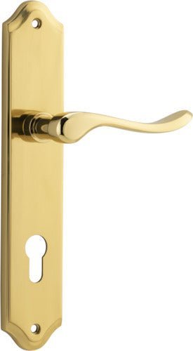IVER Stirling Solid Brass Shouldered Door Handle – Multiple Finishes Available - Entry - Point - 10422E85 - Iver