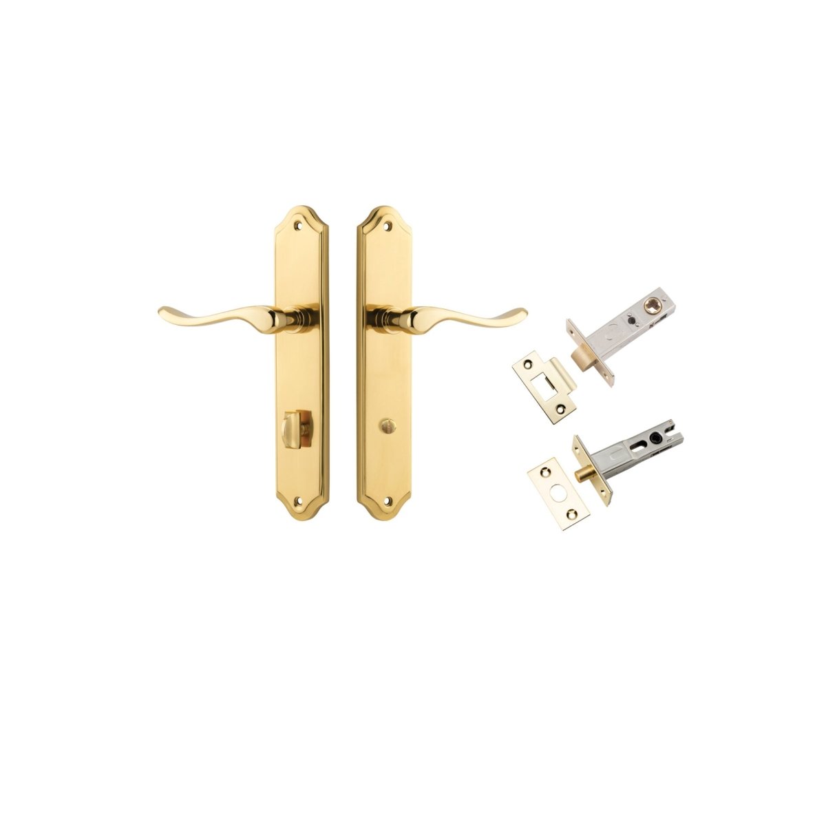 IVER Stirling Solid Brass Shouldered Door Handle – Multiple Finishes Available - Entry - Point - 10422KPRIV60 - Iver