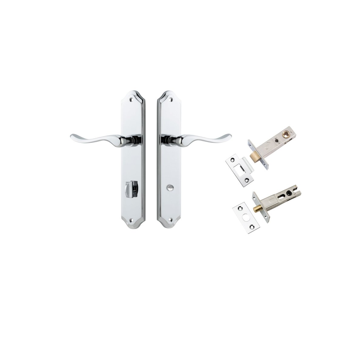 IVER Stirling Solid Brass Shouldered Door Handle – Multiple Finishes Available - Entry - Point - 11922KPRIV60 - Iver