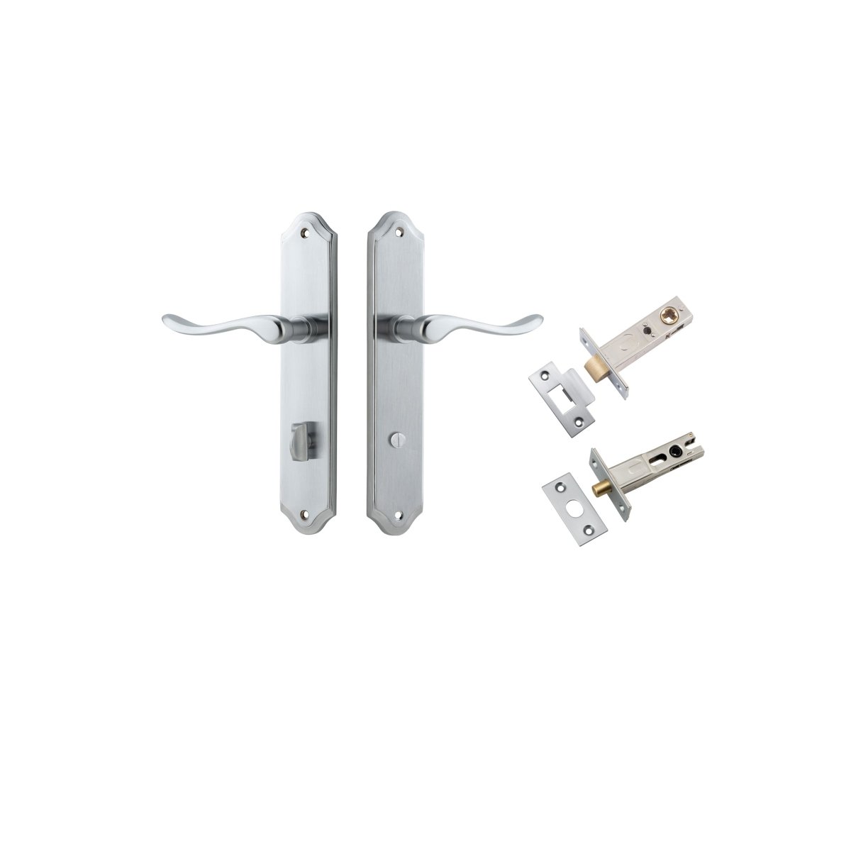 IVER Stirling Solid Brass Shouldered Door Handle – Multiple Finishes Available - Entry - Point - 12422KPRIV60 - Iver