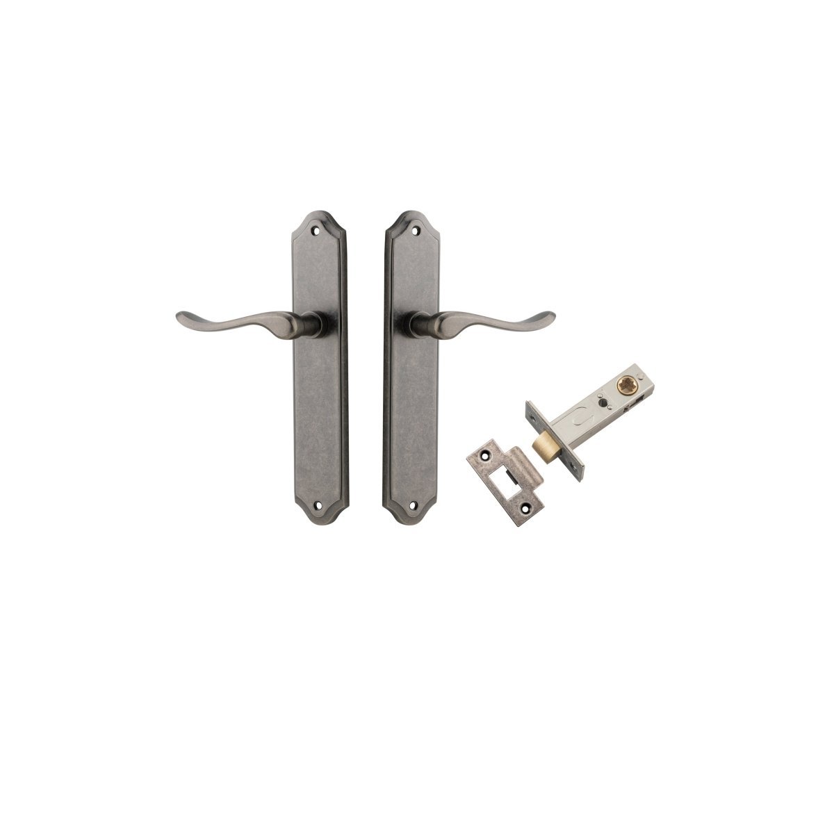 IVER Stirling Solid Brass Shouldered Door Handle – Multiple Finishes Available - Entry - Point - 13922KPASS60 - Iver