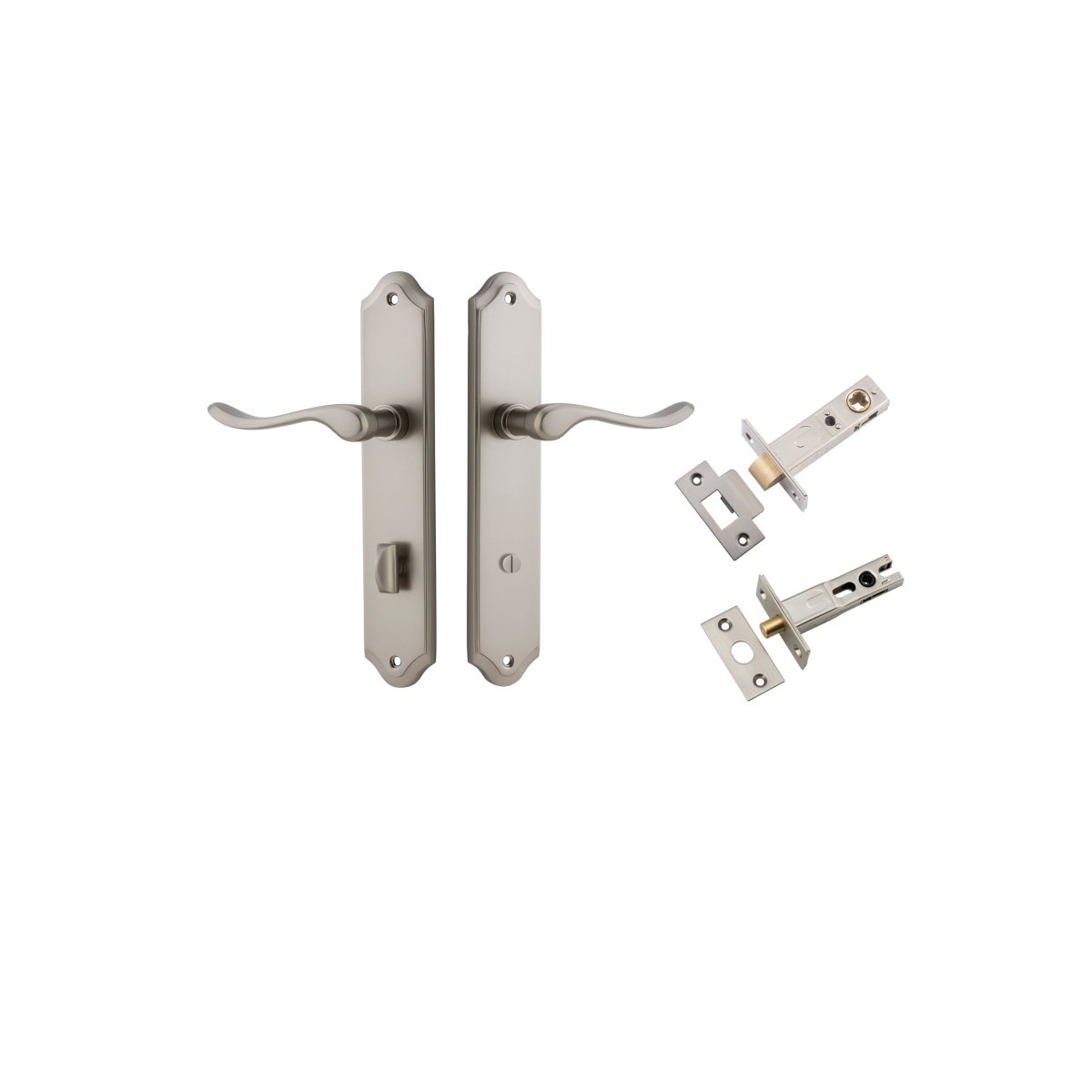 IVER Stirling Solid Brass Shouldered Door Handle – Multiple Finishes Available - Entry - Point - 14922KPRIV60 - Iver
