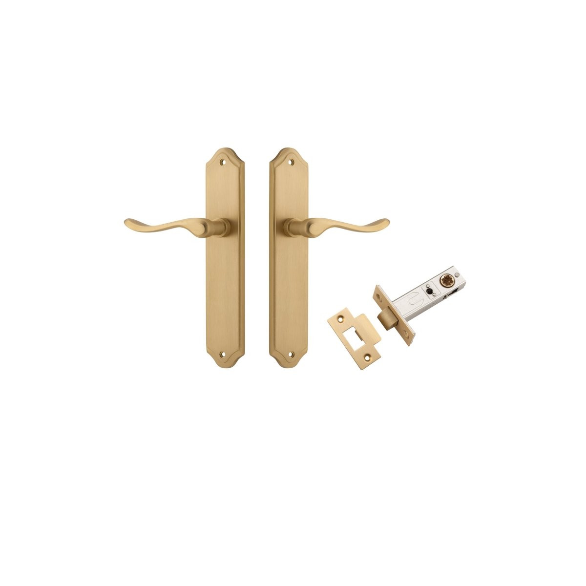 IVER Stirling Solid Brass Shouldered Door Handle – Multiple Finishes Available - Entry - Point - 15422KPASS60 - Iver