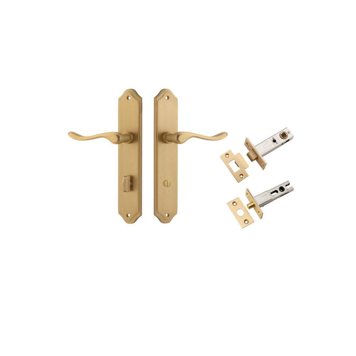 IVER Stirling Solid Brass Shouldered Door Handle – Multiple Finishes Available - Entry - Point - 15422KPRIV60 - Iver