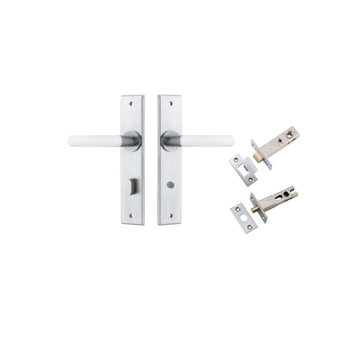 Osaka Lever - Chamfered Backplate - Entry - Point - 12368KPRIV60 - Iver