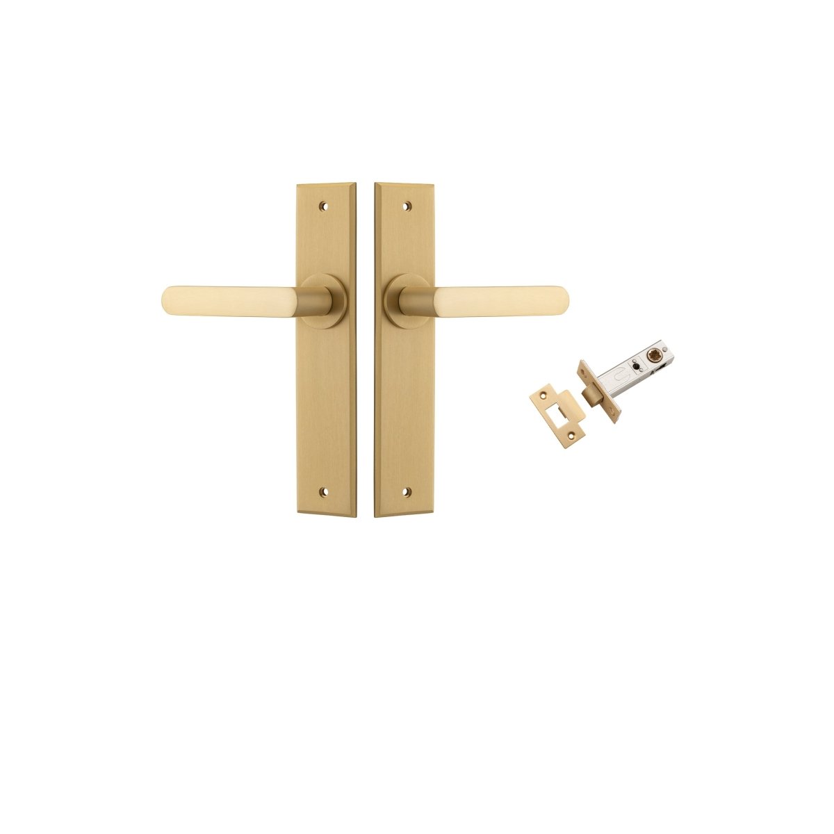 Osaka Lever - Chamfered Backplate - Entry - Point - 15368KPASS60 - Iver