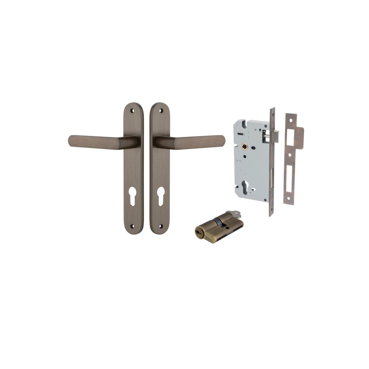 Osaka Lever - Oval Backplate - Entry - Point - 10864KENTR60KK - Iver